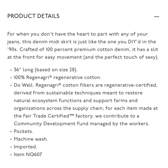 MADEWELL Midi Jean Skirt - Picture 5 of 8